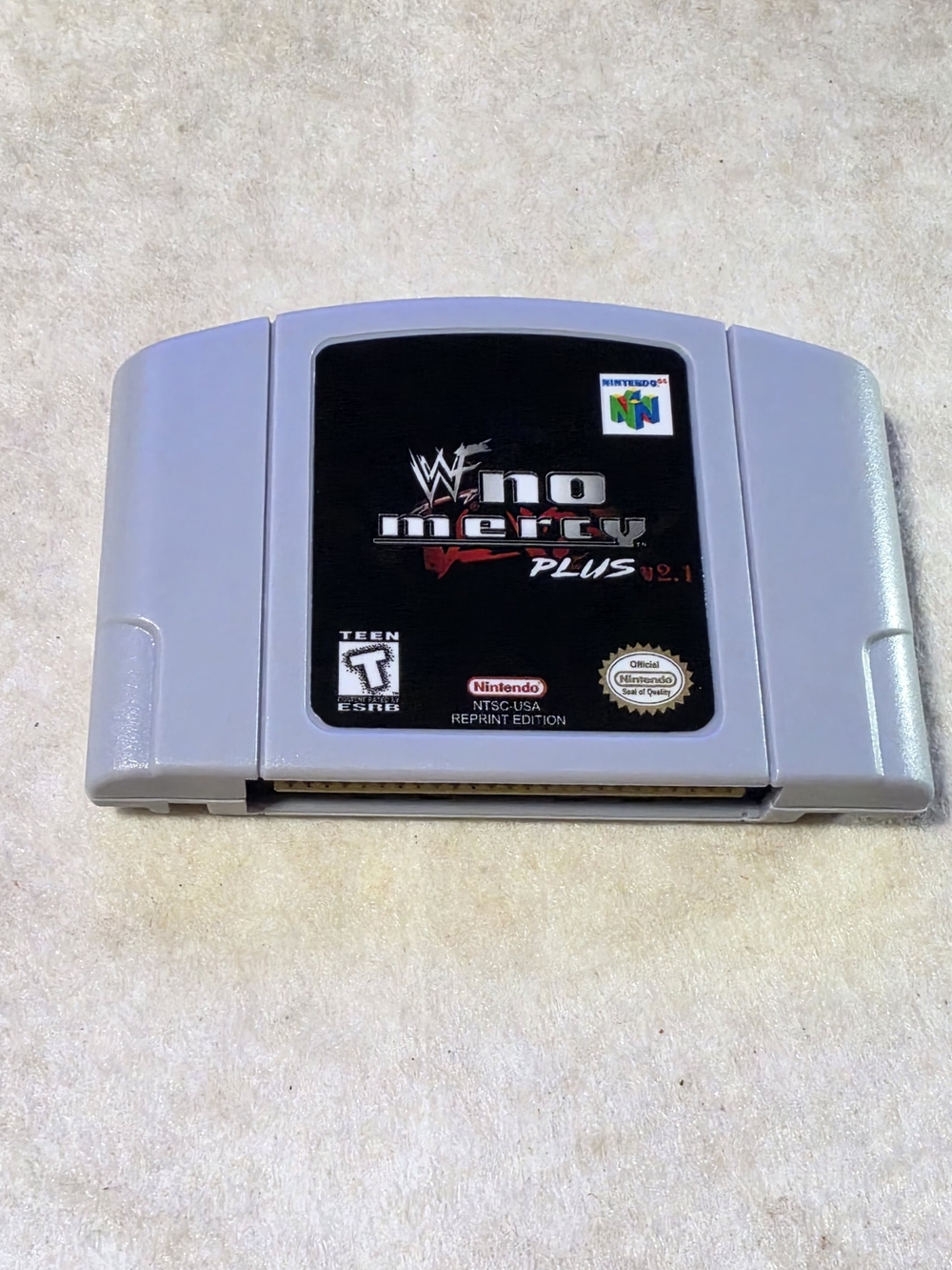WWF No Mercy Plus Version 2.1 Nintendo 64 N64 EXPANSION PAK REQUIRED